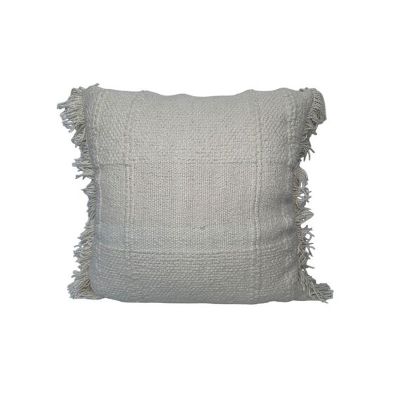 Studio McGee cream decorative 20”x20” throw pillow. #M-1879 - Picture 2 of 5